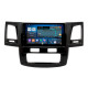 Fest eingebaute Abyss Audio QX-9153-Autoradio für Toyota Hilux (Klimatisierung) (Baujahr 2012–2015)