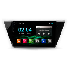 Fest eingebaute Abyss Audio MP-0384-Autoradio für Volkswagen Touran (Baujahr 2010–2015).