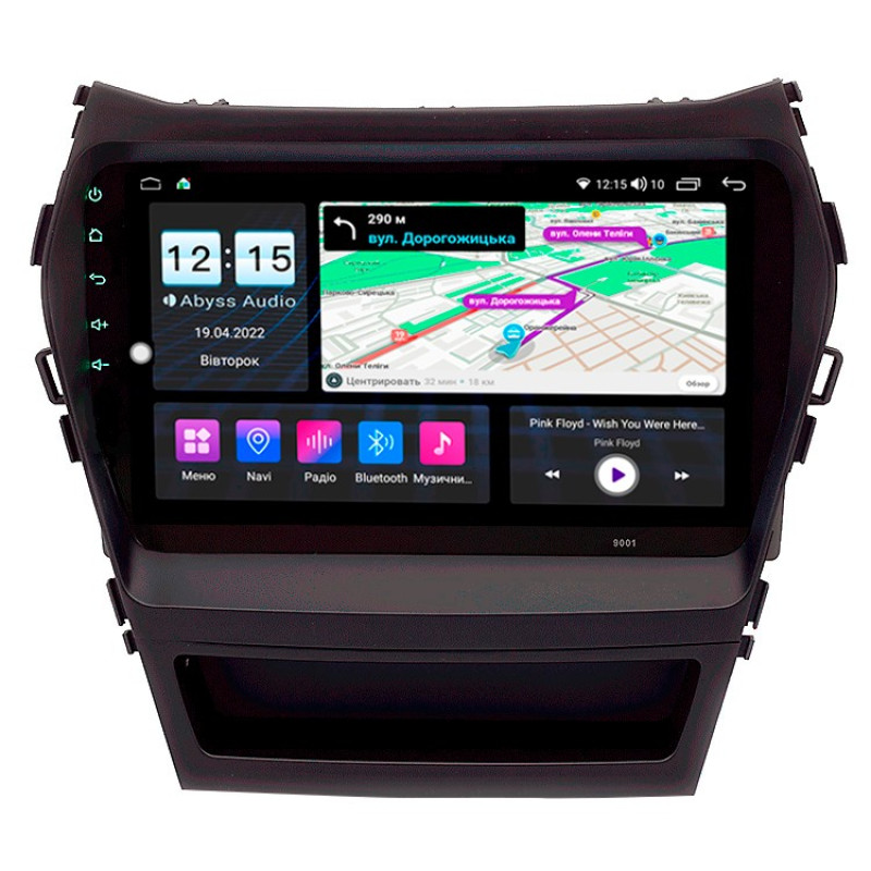 Android head unit Abyss Audio MS-9216 for Hyundai Santa Fe / IX45 2013-2017