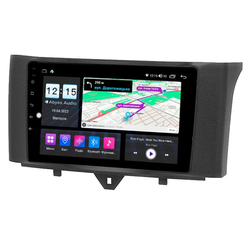 Android head unit Abyss Audio MS-9344 for Smart ForTwo 2011-2017