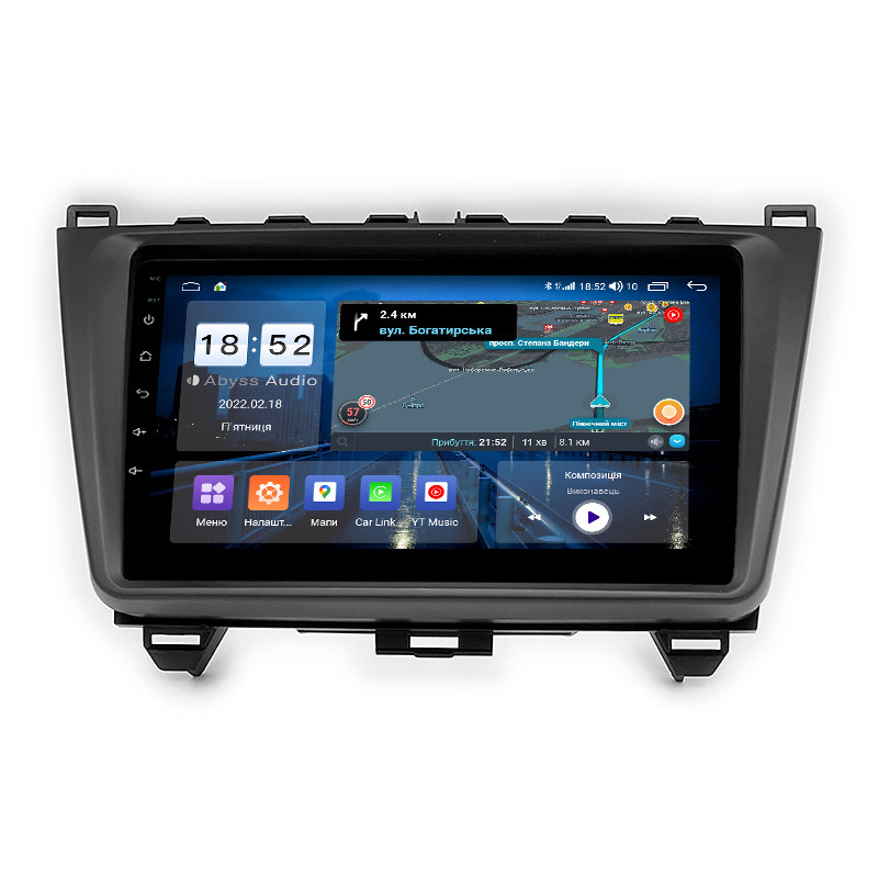 Android head unit Abyss Audio QS-9231 for Mazda 6 (GH) 2008-2013