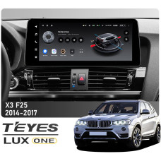 Magazynowa odtwarzacz multimedialny Teyes LUX ONE 6+128 GB BMW X3 (F25) NBT 2014–2017, 12,3