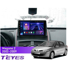 Android head unit Teyes CC3 4+64 Gb Renault Megane 2 2002-2009 9″