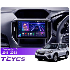 Android head unit Teyes CC3 4+64 Gb Subaru Forester 5 2018-2023 9″