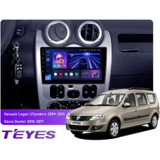 Android head unit Teyes CC3 4+64 Gb Renault Logan 1, Sandero, Dacia, Duster 2009-2017 9″