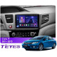 Android head unit Teyes CC3 4+64 Gb Honda Civic 9 FB FK FD 2011-2015 9″