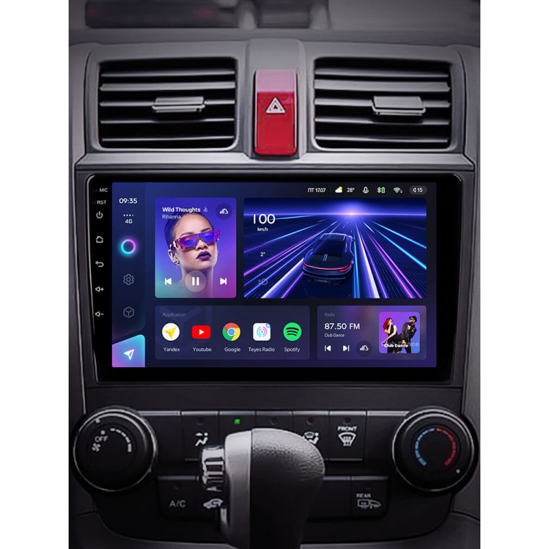 Android head unit Teyes CC3 4+64 Gb Honda CR-V 3 RE 2006-2012 9″