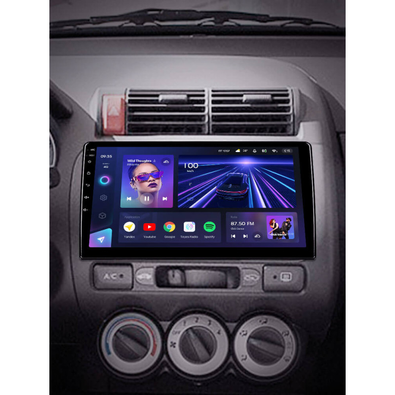 Android head unit Teyes CC3 4+64 Gb Honda Jazz 1 GD, Fit 1 2001-2009 9″