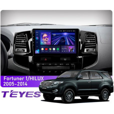 Festplatten-Magnetophon Teyes CC3 4+64 GB für Toyota Fortuner 1 AN50/AN60, Hilux Revo/Vigo (2008–2014, F1) mit 9''-Display