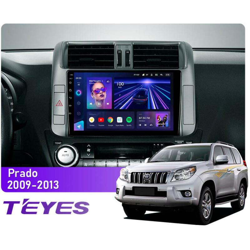 Stanzmagnetola Teyes CC3 4+6 Kanäle 64 GB für Toyota Land Cruiser Prado 150 (2009–2013, A) (9