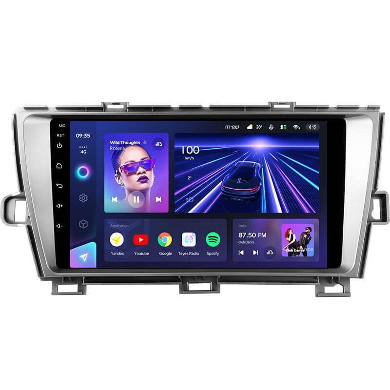 Android head unit Teyes CC3 4+64 Gb Toyota Prius XW30 2009-2015 9″