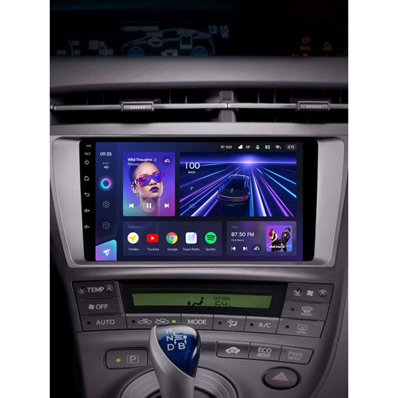 Android head unit Teyes CC3 4+64 Gb Toyota Prius XW30 2009-2015 9″