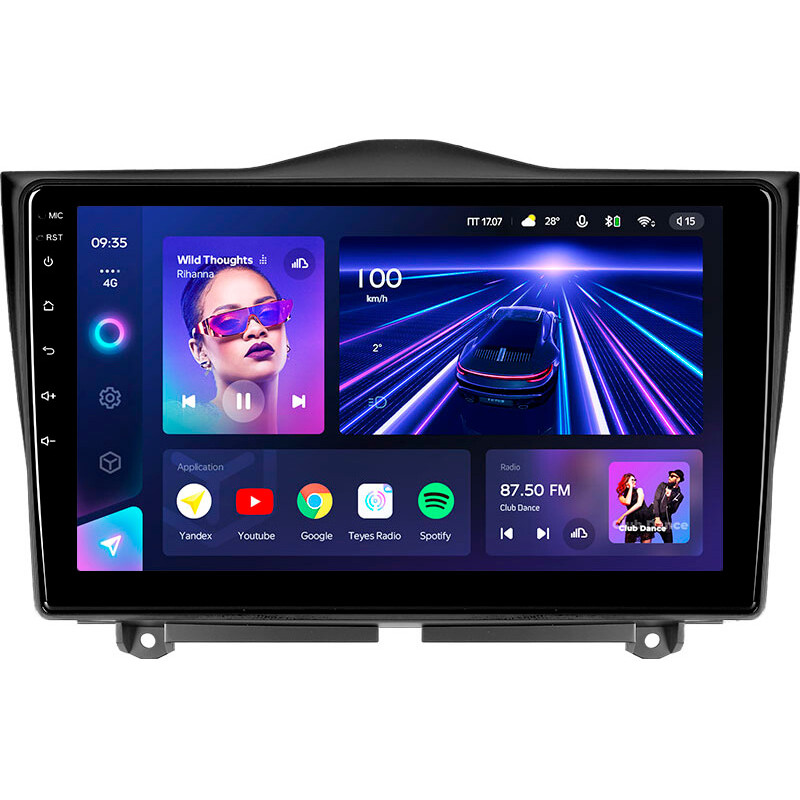 Android head unit Teyes CC3 4+64 Gb LADA Granta Cross 2018-2023 9″