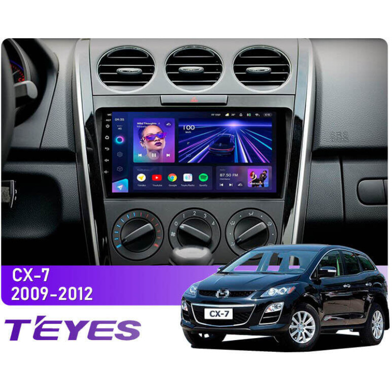 Android head unit Teyes CC3 4+64 Gb Mazda CX-7 ER 2009-2012 9″