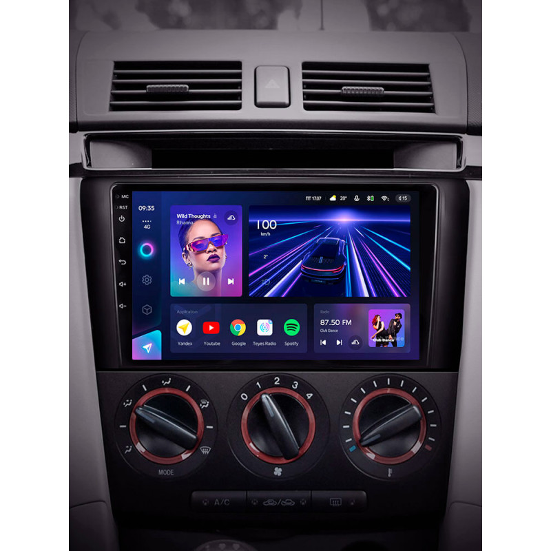 Android head unit Teyes CC3 4+64 Gb Mazda 3 1 BK 2003-2009 9″
