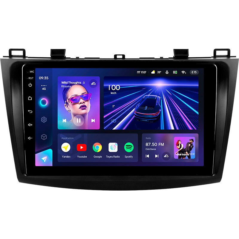 Android head unit Teyes CC3 4+64 Gb Mazda 3 2 2009-2013 9″