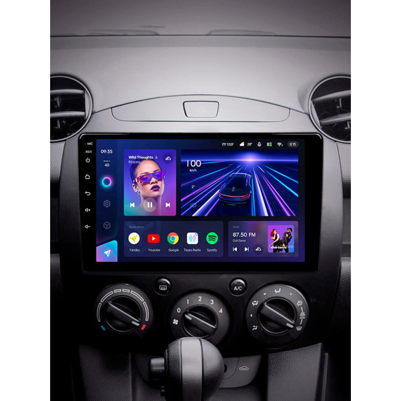 Android head unit Teyes CC3 4+64 Gb Mazda 2 DE 2007-2014 9″