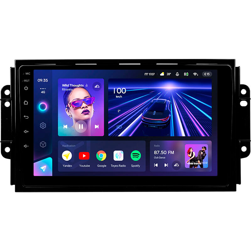 Android head unit Teyes CC3 4+64 Gb Chery Tiggo 3 2016-2018 9″