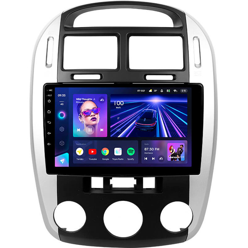 Android head unit Teyes CC3 4+64 Gb Kia Cerato 1 LD 2004-2008 (F1) 9″