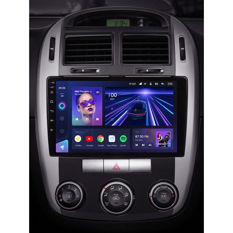 Android head unit Teyes CC3 4+64 Gb Kia Cerato 1 LD 2004-2008 (F1) 9″