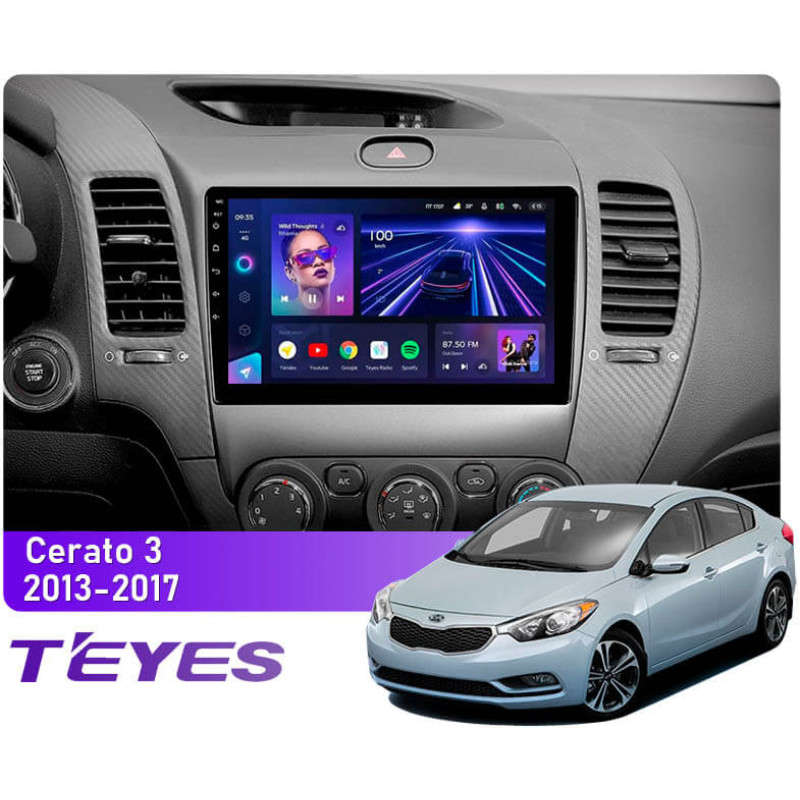 Festplatten-Magnetophon Teyes CC3 4+64 GB für Kia Cerato 3 YD (2013–2017, F1) (C) 9