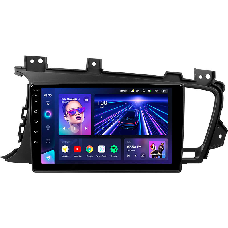 Android head unit Teyes CC3 4+64 Gb Kia Optima 3 K5 TF 2010-2015 (F1) 9″