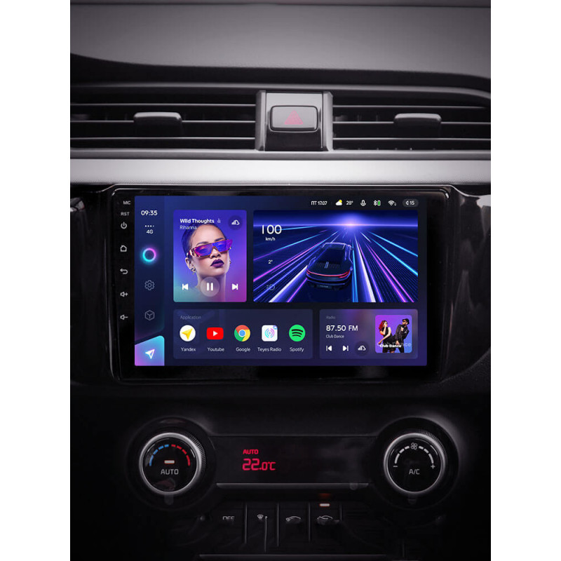 Android head unit Teyes CC3 4+64 Gb Kia RIO 4 2016-2020 (A) 9″
