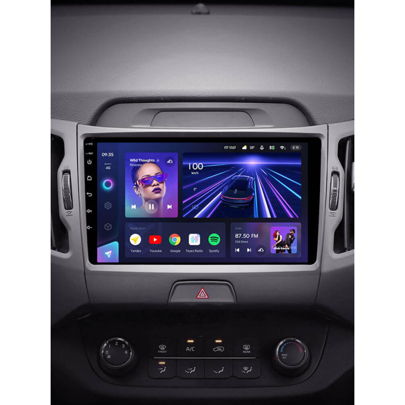 Android head unit Teyes CC3 4+64 Gb Kia Sportage 3 SL 2010-2016 (B) 9″
