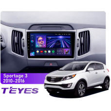 Android head unit Teyes CC3 4+64 Gb Kia Sportage 3 SL 2010-2016 (B) 9″