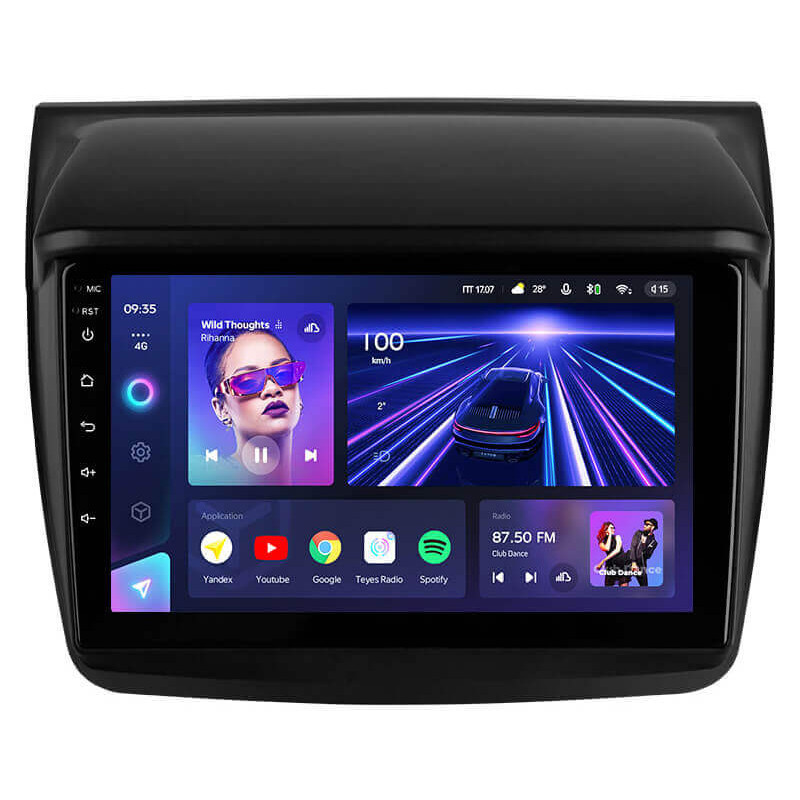 Stacja radiowo-głośnikowa Teyes CC3 4+64 GB Mitsubishi Pajero Sport, 2 L200, Triton 2008–2016, 9-calowa