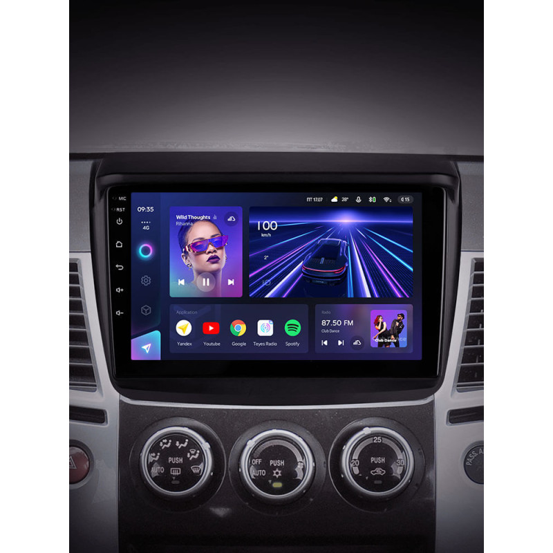 Stacja radiowo-głośnikowa Teyes CC3 4+64 GB Mitsubishi Pajero Sport, 2 L200, Triton 2008–2016, 9-calowa
