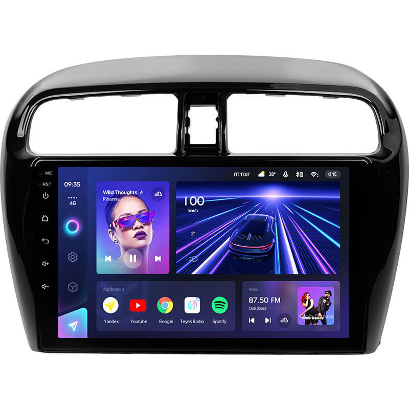 Android head unit Teyes CC3 4+64 Gb Mitsubishi Mirage 6 2012-2018 9″