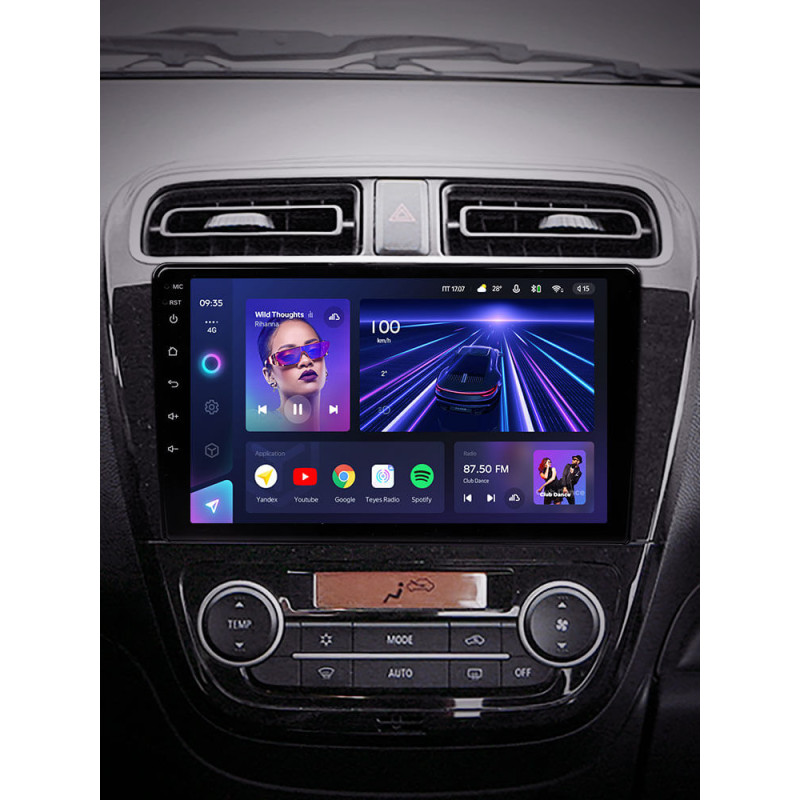 Android head unit Teyes CC3 4+64 Gb Mitsubishi Mirage 6 2012-2018 9″