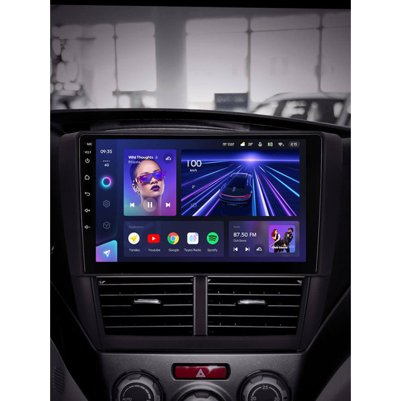 Android head unit Teyes CC3 4+64 Gb Subaru Forester 3 SH 2007-2013, Impreza GH GE 2007-2011 9″