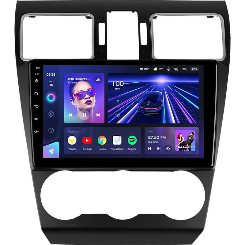 Android head unit Teyes CC3 4+64 Gb Subaru Forester SJ 2015-2018 9″