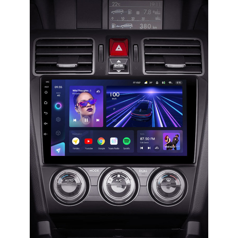 Android head unit Teyes CC3 4+64 Gb Subaru Forester SJ 2015-2018 9″