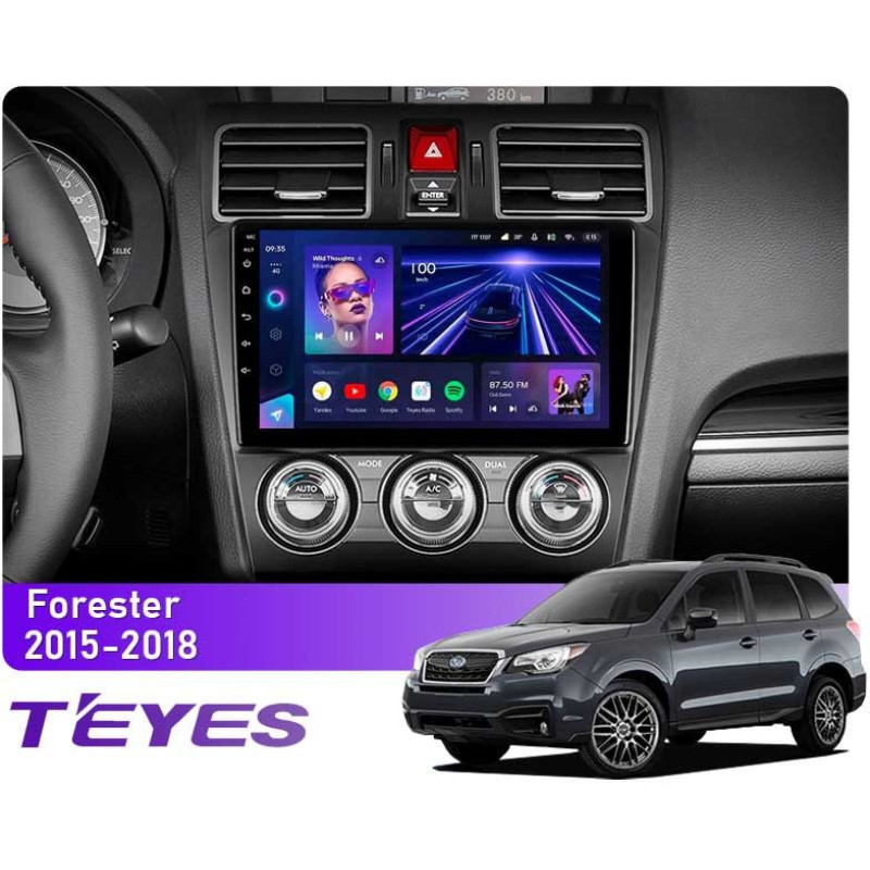 Android head unit Teyes CC3 4+64 Gb Subaru Forester SJ 2015-2018 9″