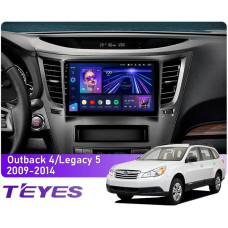 Android head unit Teyes CC3 4+64 Gb Subaru Outback 4, Legacy 5 2009-2014 9″