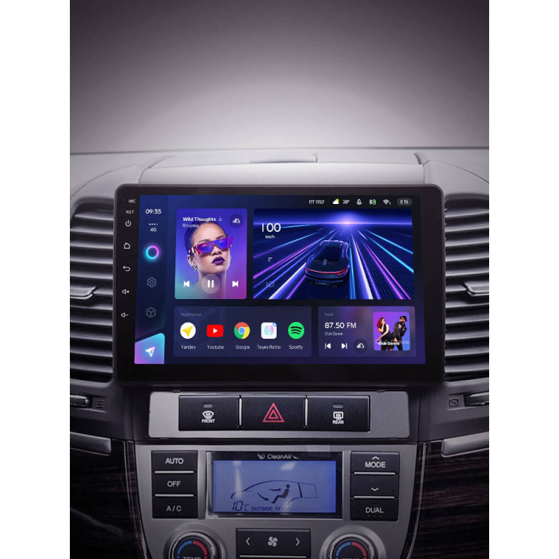 Android head unit Teyes CC3 4+64 Gb Hyundai Santa Fe 2 2006-2012 9″