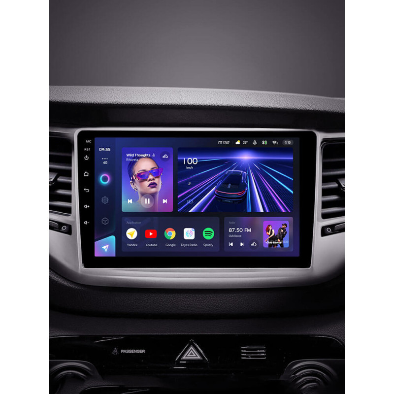 Android head unit Teyes CC3 4+64 Gb Hyundai Tucson 3 2015-2018 (B) 9″