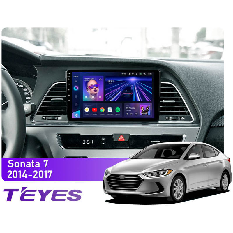 Android head unit Teyes CC3 4+64 Gb Hyundai Sonata 7 LF 2014-2017 (B) 9″