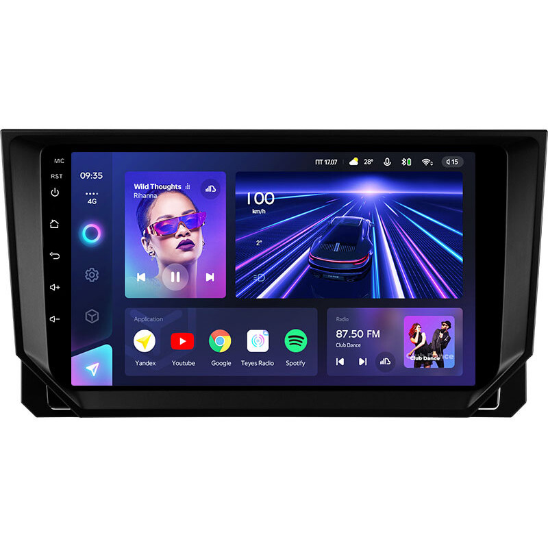 Android head unit Teyes CC3 4+64 Gb Seat Ibiza 2017-2020 9″