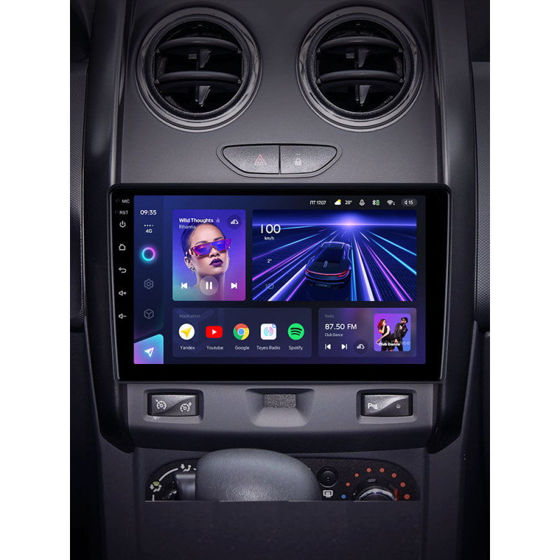 Android head unit Teyes CC3 4+64 Gb Renault Duster 2015-2021 / LADA Largus 1 2021 (F1) 9″