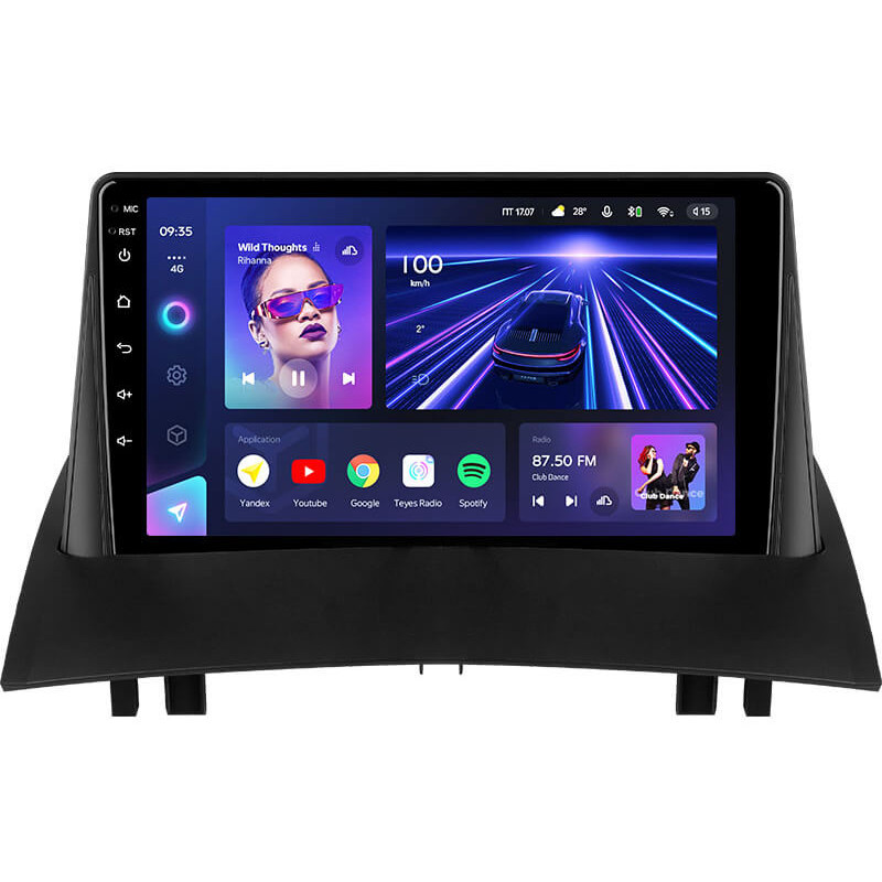 Android head unit Teyes CC3 4+64 Gb Renault Megane 2 2002-2009 9″