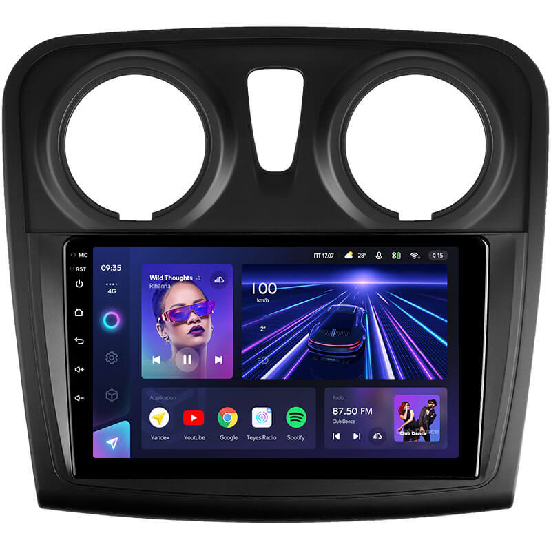 Android head unit Teyes CC3 4+64 Gb Renault Logan 2 2012-2022, Sandero 2 2013-2022 (F2) (A) 9″