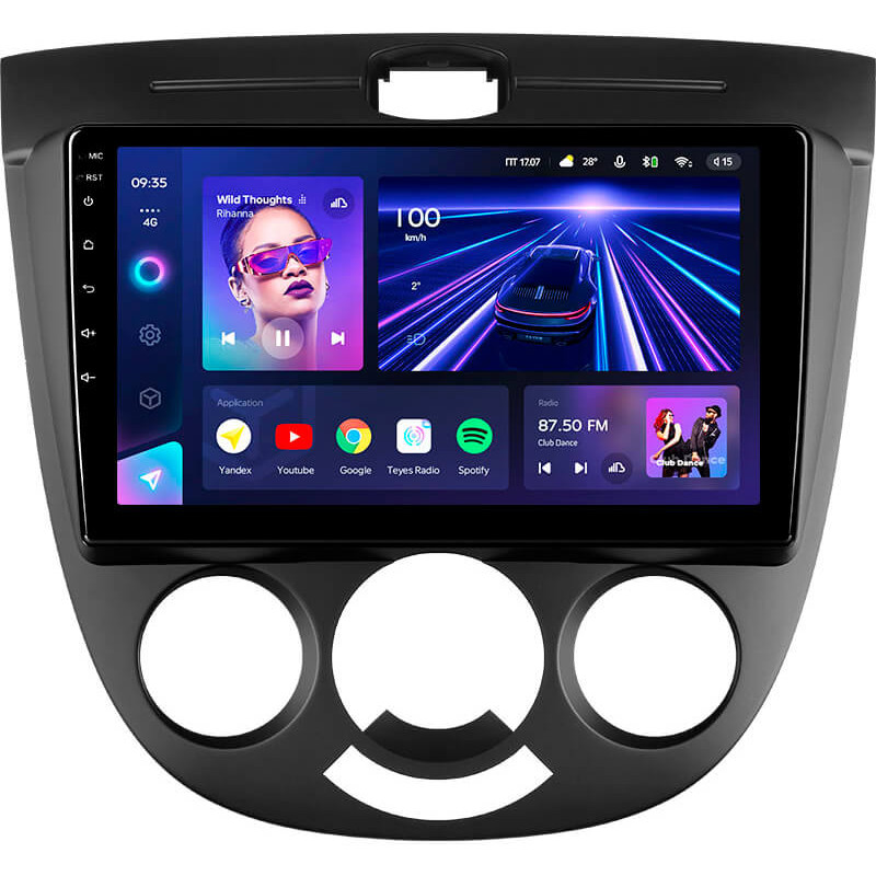 Android head unit Teyes CC3 4+64 Gb Chevrolet Lacetti J200, Buick Excelle Hrv 2004-2013 (F1) 9″