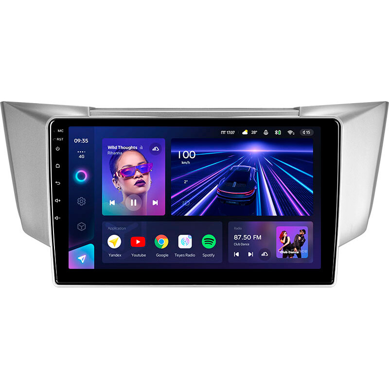 Android head unit Teyes CC3 4+64 Gb Lexus RX300 RX330 RX350 RX400H, Toyota Harrier 2003-2009 9″