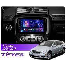 Android head unit Teyes CC3 4+64 Gb Mercedes-Benz R-Class W251 R280 R300 R320 2005-2017 (F1) 9″