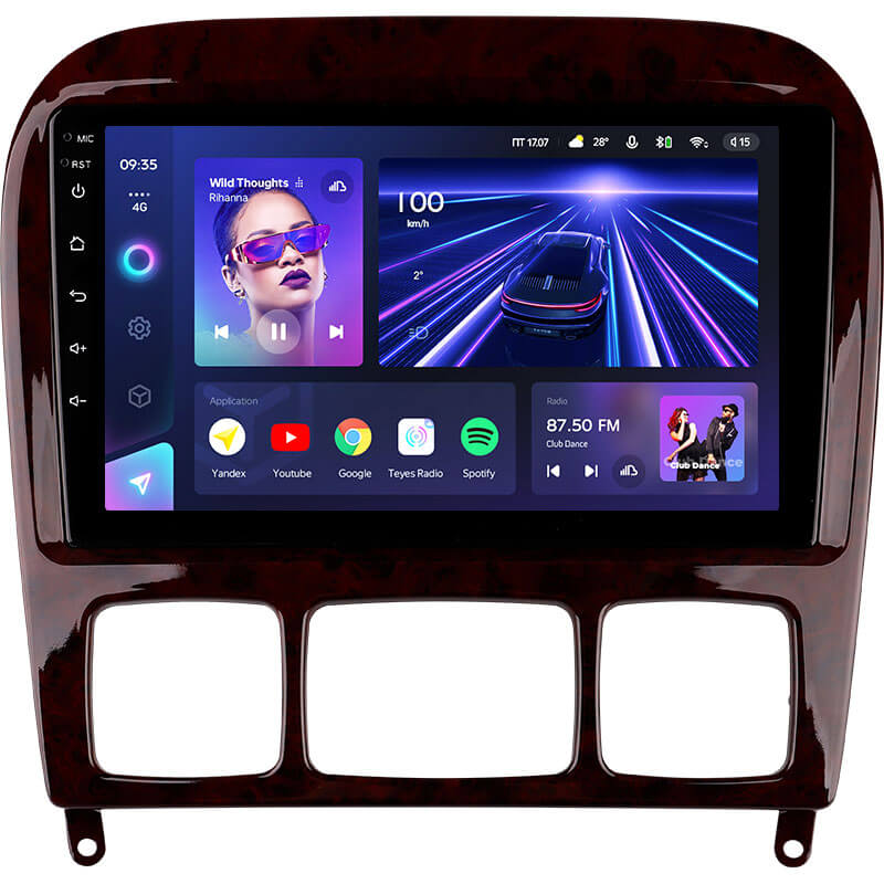 Android head unit Teyes CC3 4+64 Gb Mercedes-Benz S-Class W220 1998-2005 9″