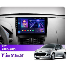 Android head unit Teyes CC3 4+64 Gb Peugeot 207 2006-2015 9″